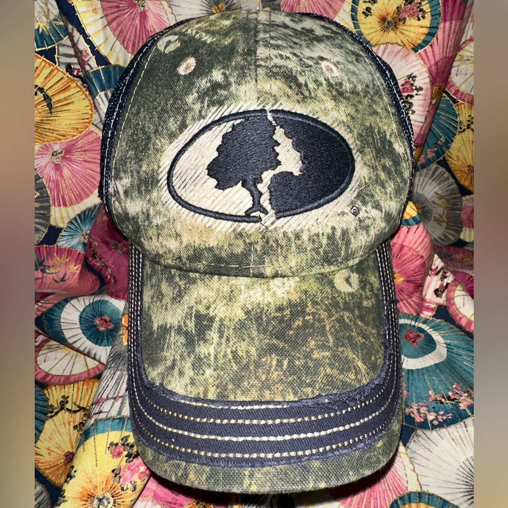 Mossy Oak Logo Camo Baseball Style Cap Hat